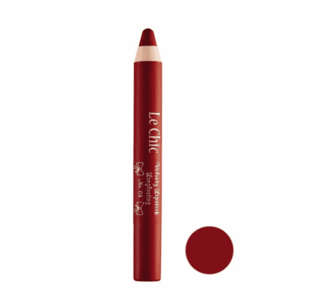 رژ لب مدادی لچیک شماره 03 | رنگ قرمز کلاسیک (Classic Red)