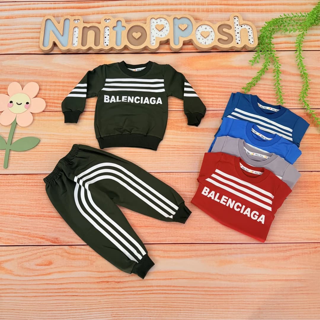 ست بلوز شلوار 3 خط BALENciaga بچگانه