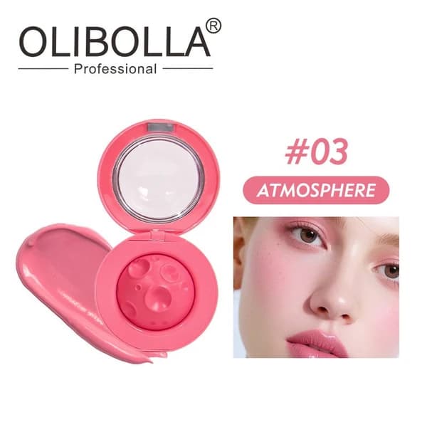 رژگونه و رژ لب خیس اولیبولا مدل فضایی OLIBOLLA — تصویر ۶