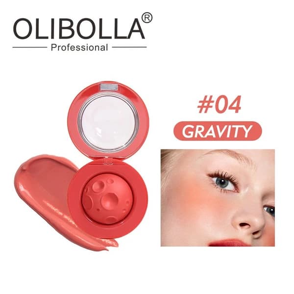 رژگونه و رژ لب خیس اولیبولا مدل فضایی OLIBOLLA — تصویر ۷