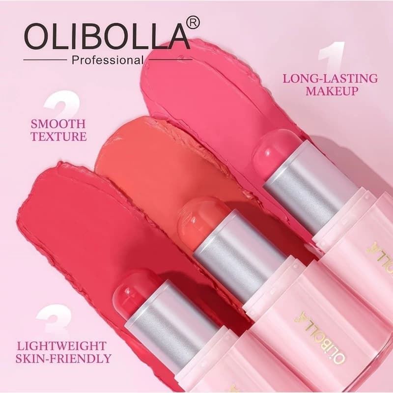 رژگونه استیکی اولیبولا OLIBOLLA طرح کره ای شیگلم — تصویر ۳