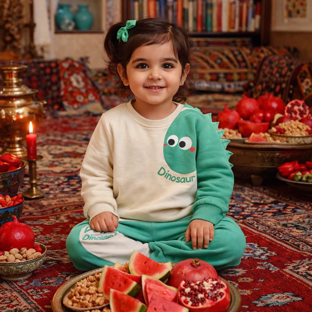 ست بلوز شلوار دایناسور بچه گانه — تصویر ۲
