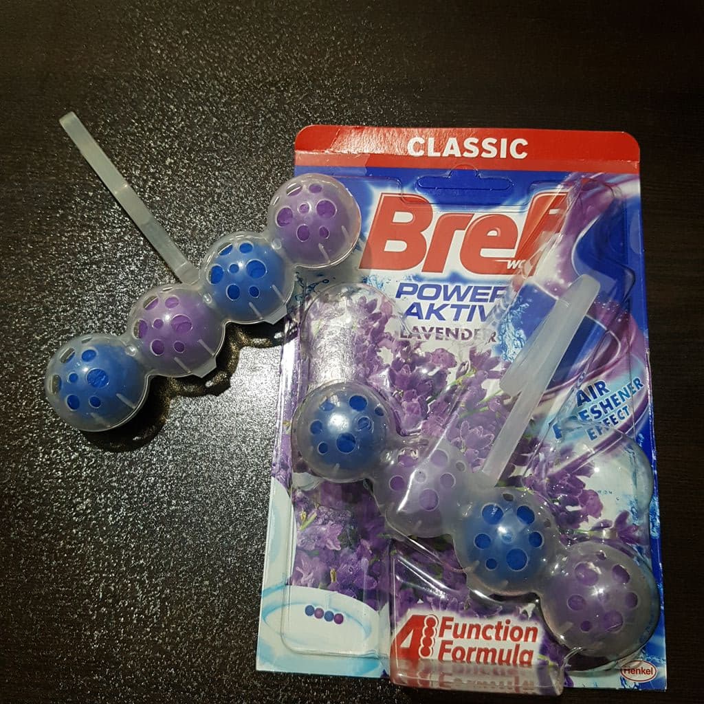 قرص خوشبو کننده توالت فرنگی برف(Bref) مدل power active lavender بسته 4 عددی — تصویر ۵