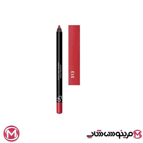مداد لب گلدن رز مدل Dream Lips شماره 513 | رنگ قرمز کلاسیک ملایم — تصویر ۶