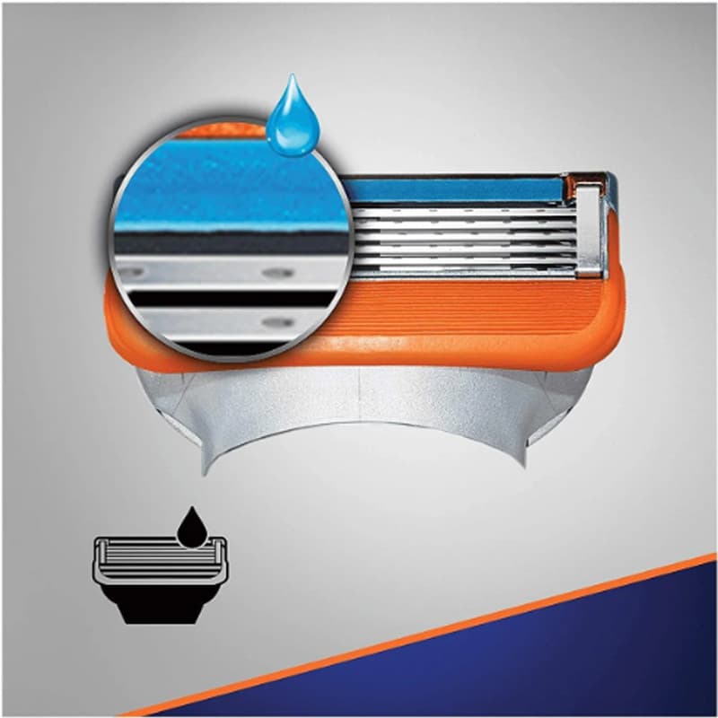 تیغ یدک ژیلت(Gillette) مدل 5 Fusion بسته 4 عددی — تصویر ۵