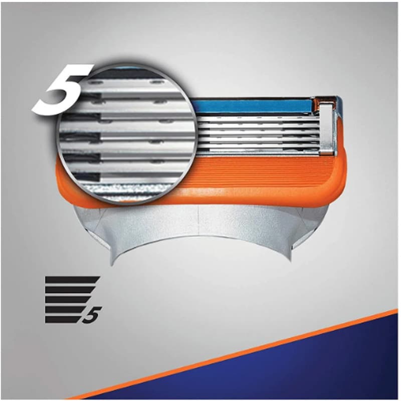 تیغ یدک ژیلت(Gillette) مدل 5 Fusion بسته 4 عددی — تصویر ۴