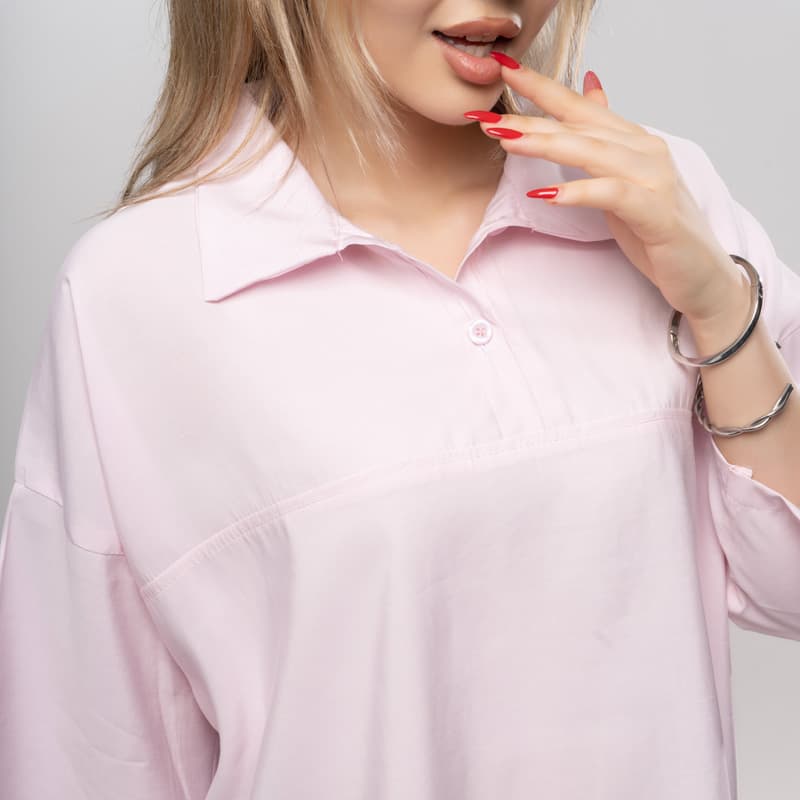 تیشرت سیلک زنانه اورسایز کد T268 | استایل لوکس و مزون‌دوز — تصویر ۸