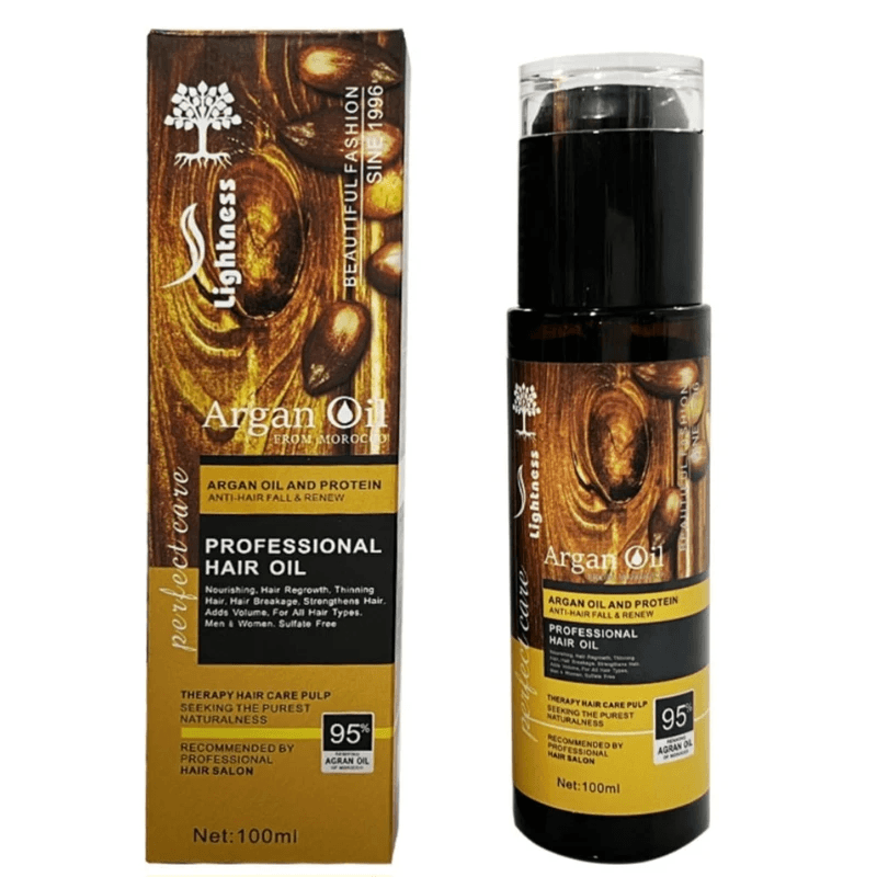 روغن مو آرگان Argan Oil بدون سولفات مدل شیشه ای مناسب انواع مو حجم 100 میلی لیتر