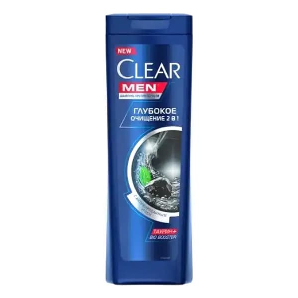 شامپو کلیر Clear مردانه – زغال یخ 2 در 1 حجم 400میل l پاکسازی,ضد شوره — تصویر ۲