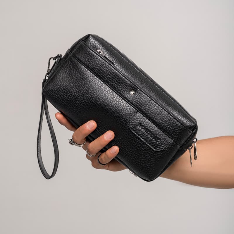 کیف دستی مردانه مدل مونت بلانک سنگی کد KD39 | چرم مصنوعی مسترکوالیتی