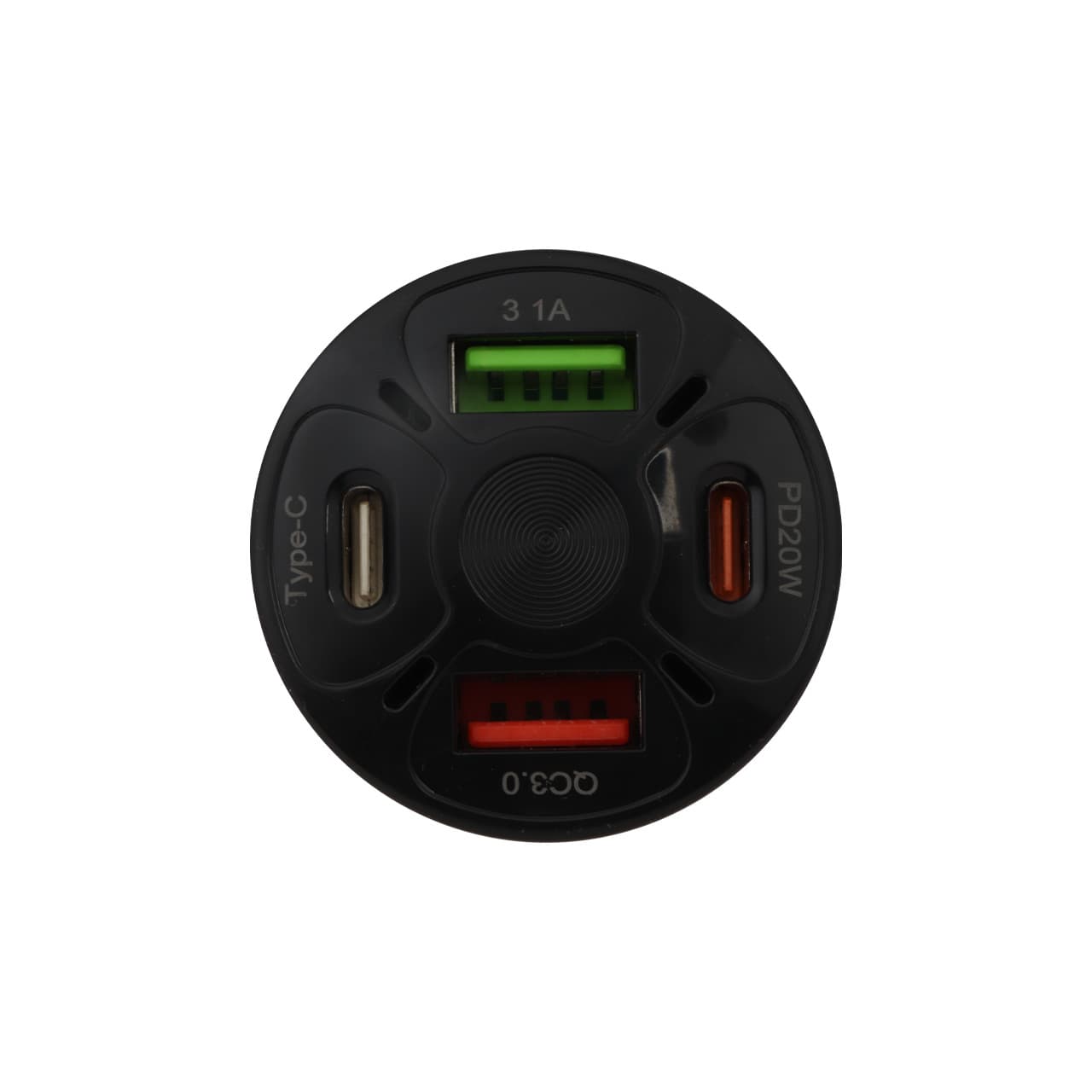 شارژر فندکی فست و PD چهار پورت مدل CC123 38W — تصویر ۴