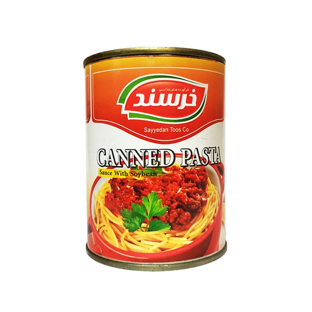 کنسرو سس ماکارونی با سویا خرسند – 370 گرم