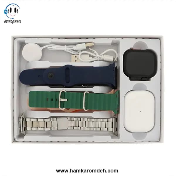 ساعت هوشمند KEQIWEAR KW52 Ultra3 + ایرپاد — تصویر ۶