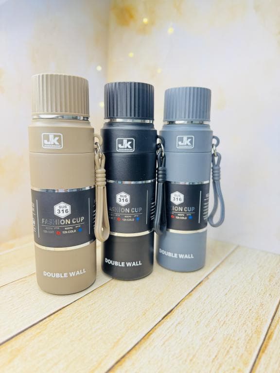 فلاسک استیل در لیوانی900 میلی لیتر JK مدل Fashion Cup کد 3436