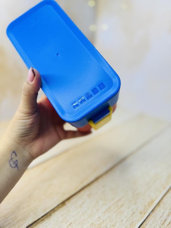 لانچ باکس و ظرف غذای دو طبقه فانتزی طرح لگویی کد 3424 — تصویر ۵