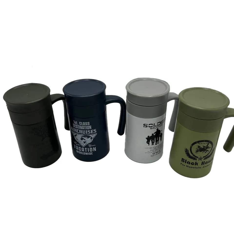 ماگ دمنوش و چای استیل دوجداره مدل Travel Tea Mug
