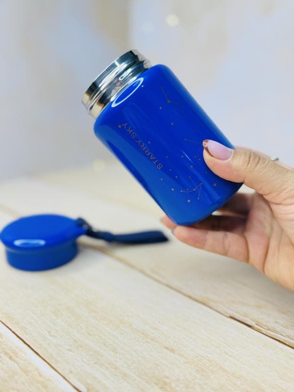مینی فلاسک کهکشانی استیل بند دار STARRY SKY کد3410 — تصویر ۳