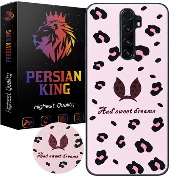 کاور پرشین کینگ مدل ASD21 مناسب گوشی شیائومی Redmi Note 8 Pro به همراه پایه نگهدارنده