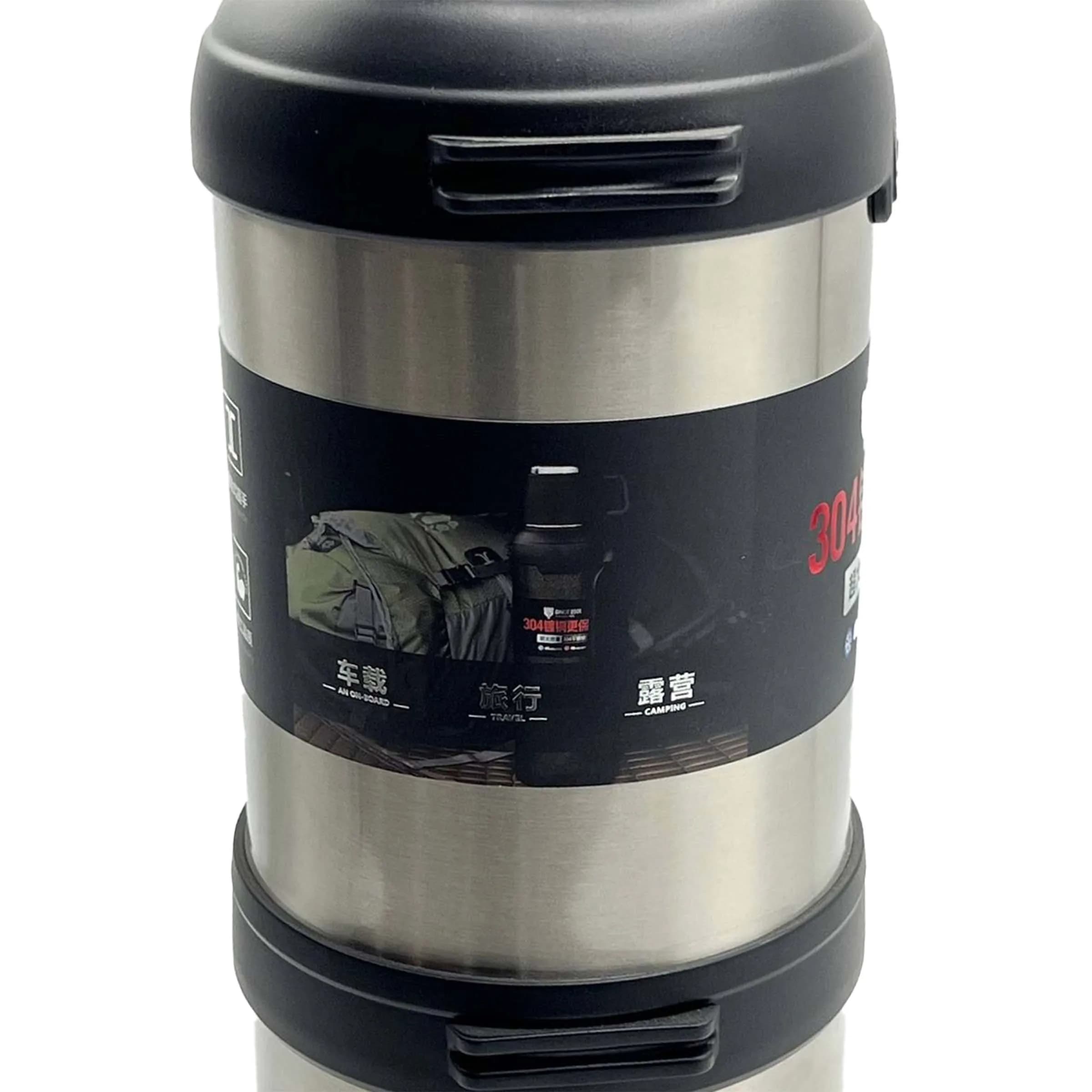 فلاسک کوهنوردی و کمپینگ ۳.۶ لیتری مدل Vacuum Pot – استیل ۳۰۴ دوجداره (قدرت نگهداری ۴۸ ساعته) — تصویر ۶