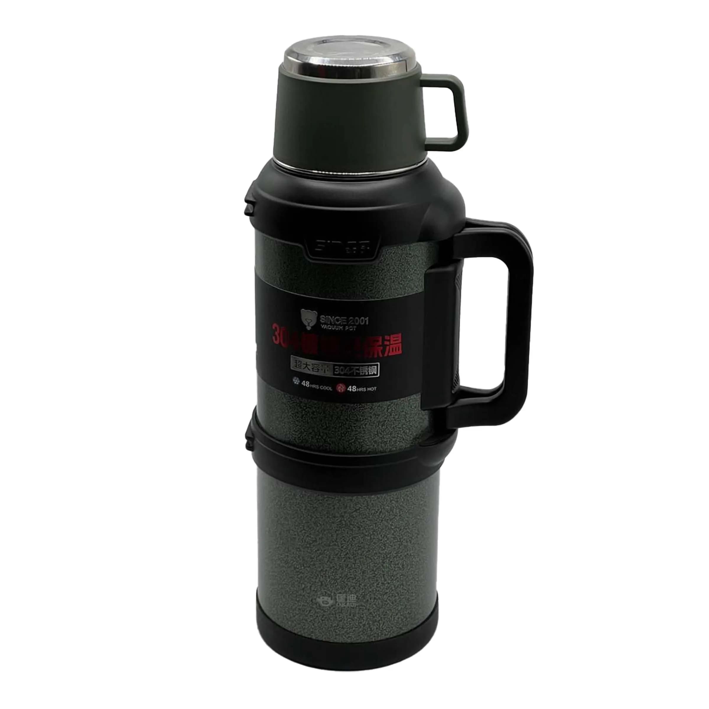 فلاسک کوهنوردی و کمپینگ ۳.۶ لیتری مدل Vacuum Pot – استیل ۳۰۴ دوجداره (قدرت نگهداری ۴۸ ساعته) — تصویر ۴