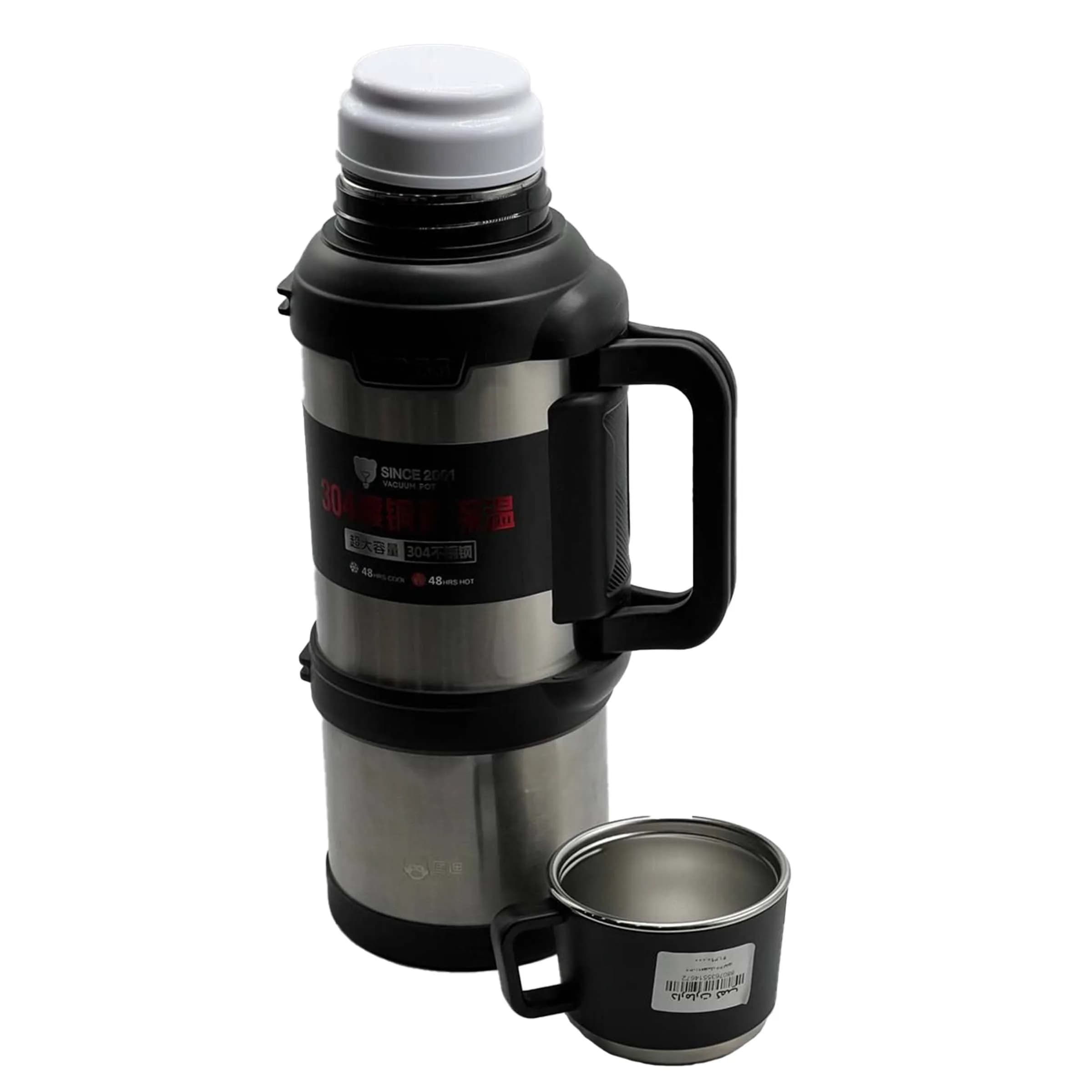 فلاسک کوهنوردی و کمپینگ ۳.۶ لیتری مدل Vacuum Pot – استیل ۳۰۴ دوجداره (قدرت نگهداری ۴۸ ساعته) — تصویر ۲