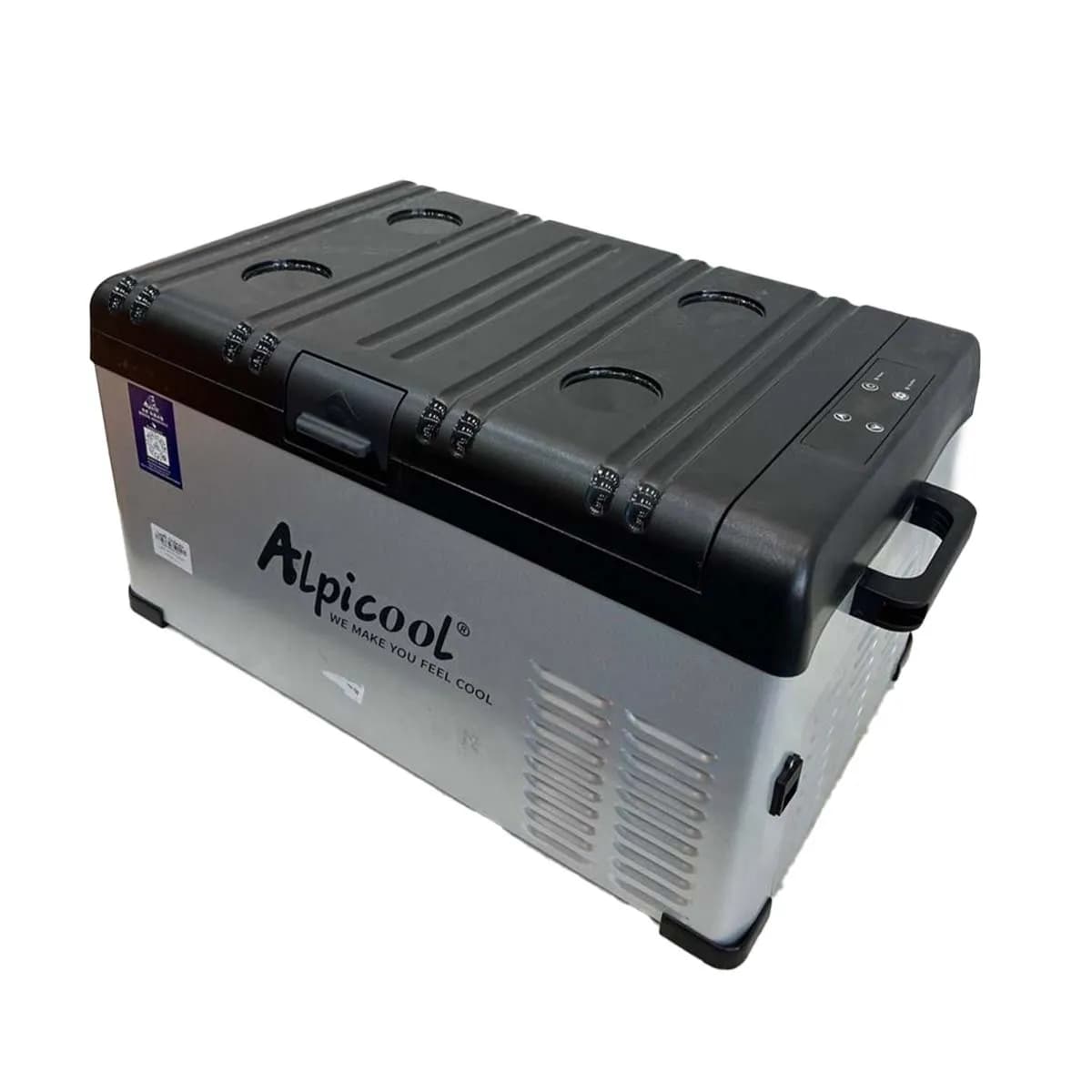 یخچال و فریزر مسافرتی و خودرویی ۲۵ لیتری آلپیکول (Alpicool) مدل حرفه‌ای – بدنه فلزی ضدضربه — تصویر ۲