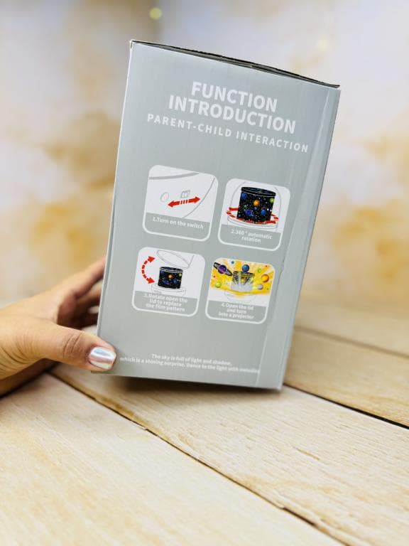 چراغ خواب فانتزی پرژکتور دار کرومی و لبوبو کد 3367 — تصویر ۲
