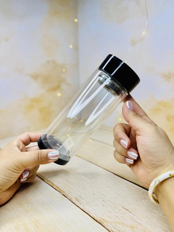 بطری پیرکس دمنوش خوری دو جداره درب مشکی کد 3360