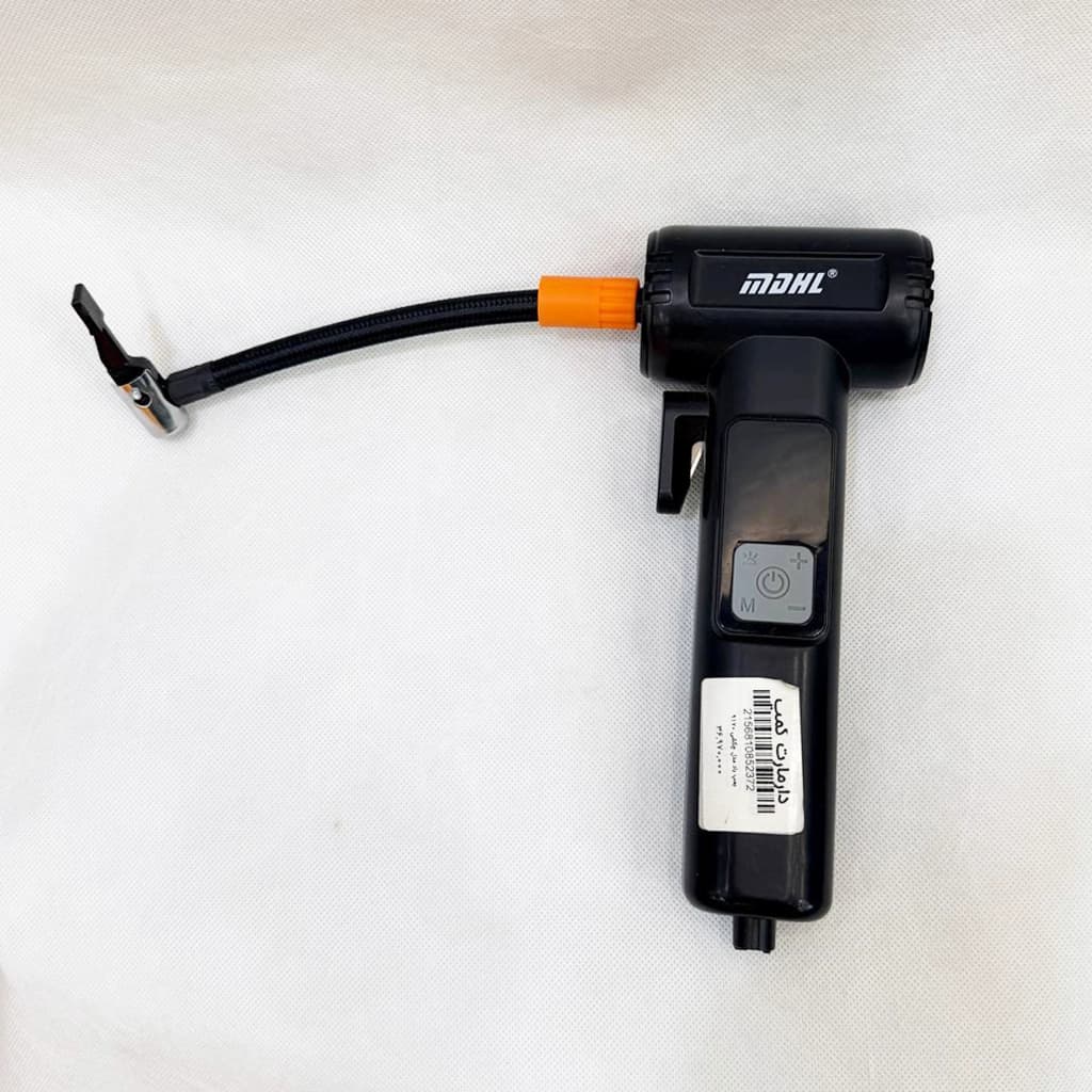 پمپ باد چندمنظوره MDHL MD-9170 Safety Hammer Inflator با چکش اضطراری، کاتر کمری، نمایشگر دیجیتال و پاوربانک — تصویر ۴