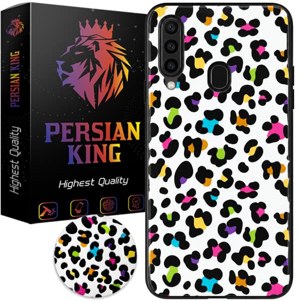 کاور پرشین کینگ مدل KHAL 21 مناسب گوشی سامسونگ Galaxy A20s به همراه پایه نگهدارنده