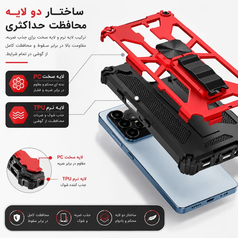 کاور پرشین کینگ مدل WM21 مناسب برای گوشی موبایل سامسونگ Galaxy S21 Ultra — تصویر ۹