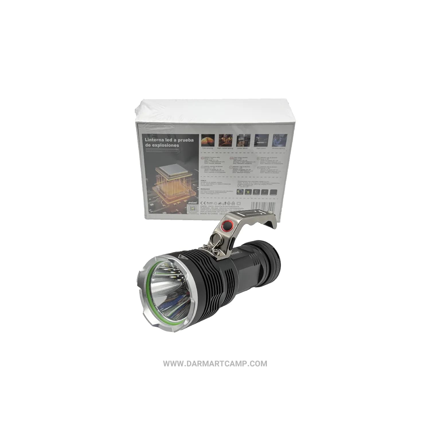 چراغ‌قوه LED ضد انفجار دسته دار Andowl مدل Q-D1500 (1500 لومن) — تصویر ۲