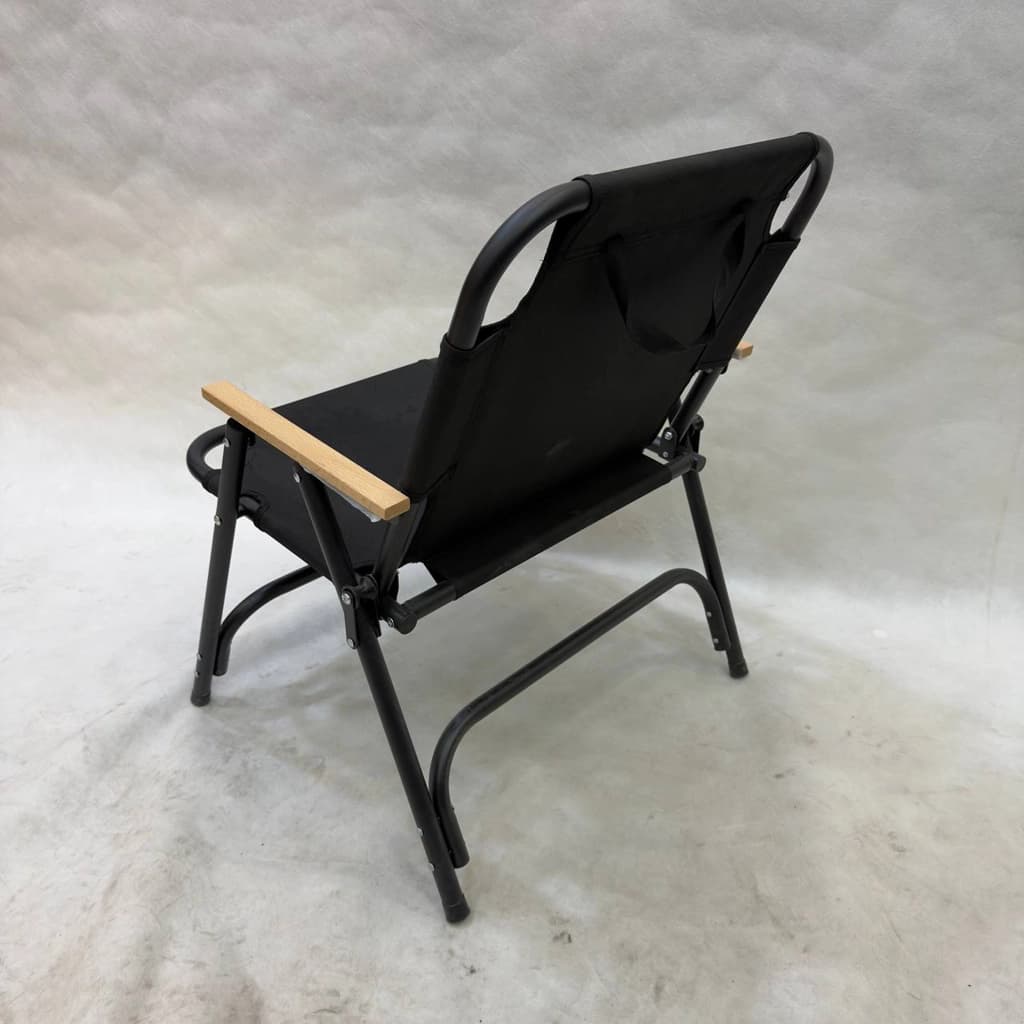 صندلی کمپینگ تاشو چوبی مونته آدلمو مدل کرمیت (Kermit Chair) با دسته‌های راش، نشیمن پهن و طراحی کلاسیک — تصویر ۵
