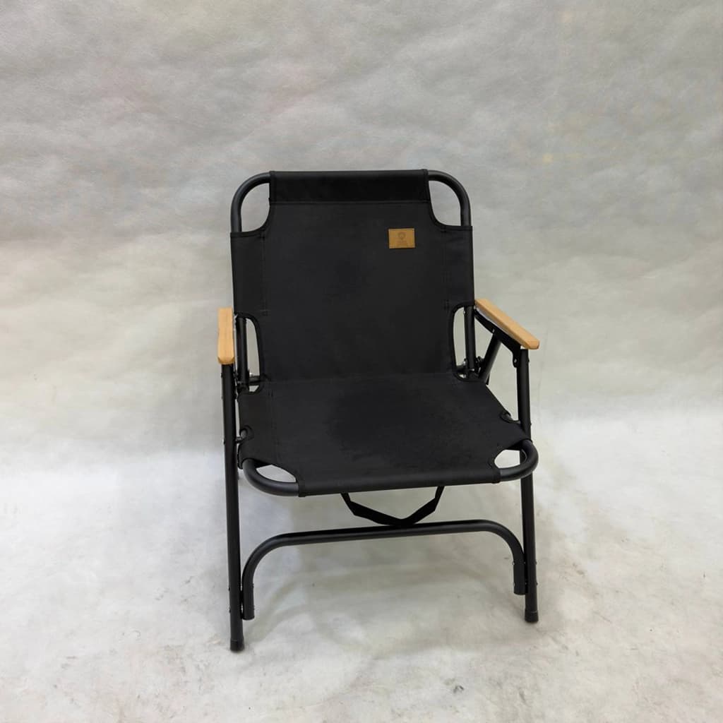 صندلی کمپینگ تاشو چوبی مونته آدلمو مدل کرمیت (Kermit Chair) با دسته‌های راش، نشیمن پهن و طراحی کلاسیک — تصویر ۲