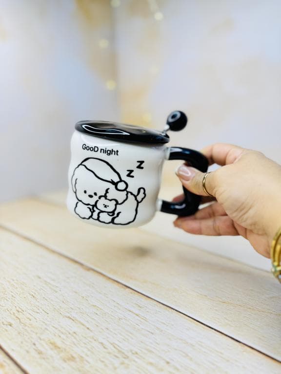 ماگ فانتزی دسته توپی هاپوی پاپی کد 3265 — تصویر ۲