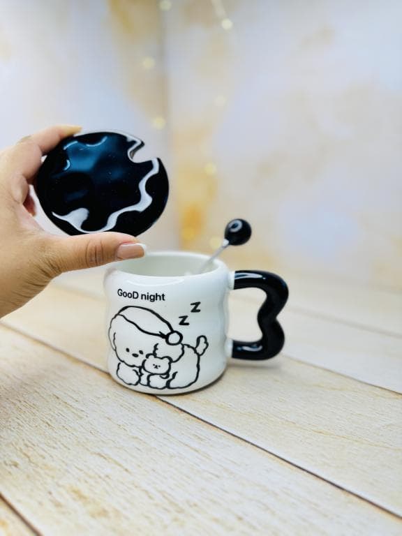 ماگ فانتزی دسته توپی هاپوی پاپی کد 3265