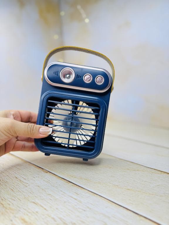 پنکه رومیزی مه پاش دار مدل Retro Style Pattern Cool Air کد 3254 — تصویر ۵