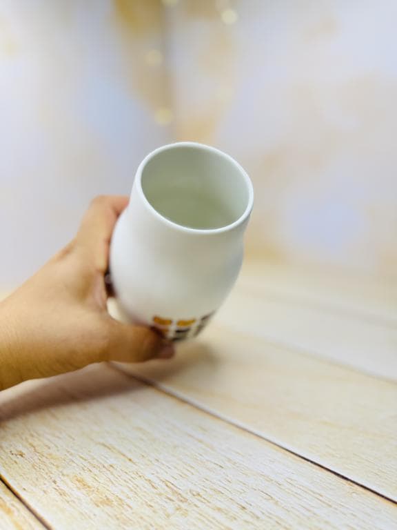 ماگ فانتزی نی دار طرح بطری خرس بیسکوییتی کد3253 — تصویر ۵