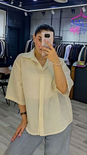 شومیز پیراهنی شیشه ای آپامیس — تصویر ۶