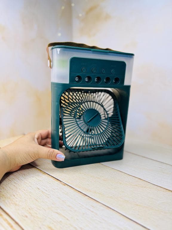 کولر آبی پنکه رومیزی مه پاش تایمر دار AIR COOLER FANکد 3188 — تصویر ۵