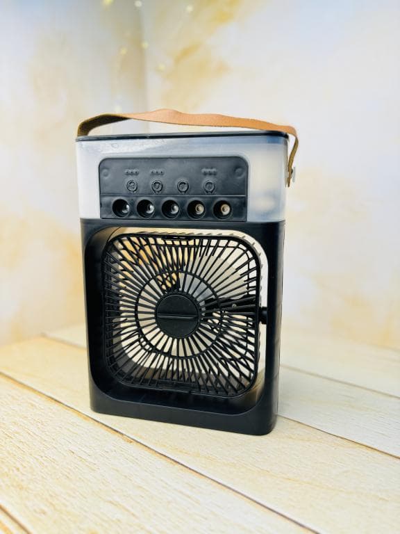 کولر آبی پنکه رومیزی مه پاش تایمر دار AIR COOLER FANکد 3188