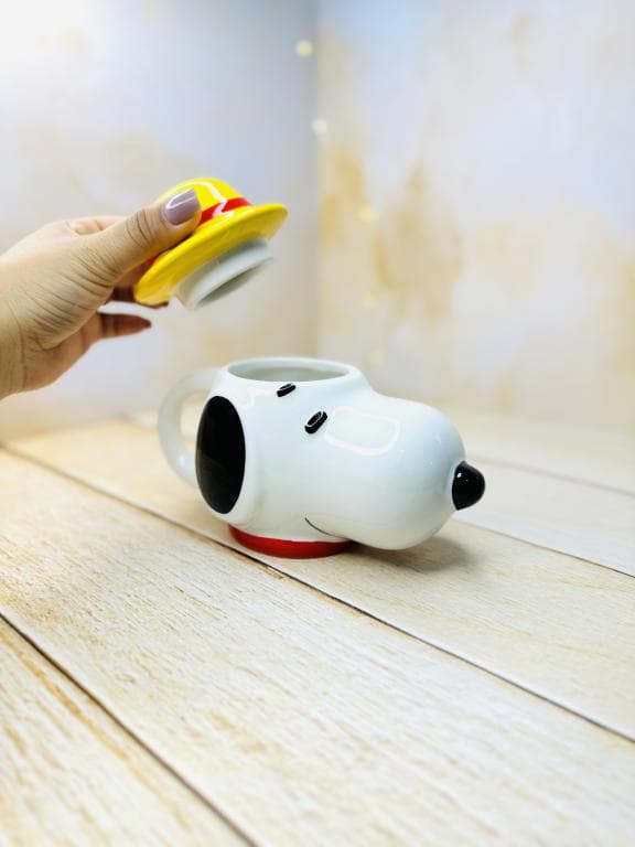 ماگ فانتزی کلکسیونی سرامیکی طرح اسنوپی(SNOOPY) کد 3169