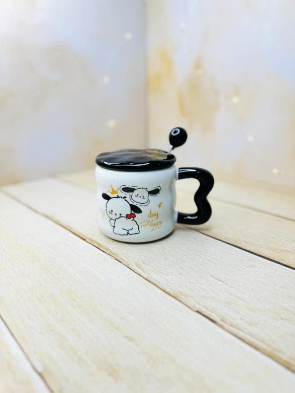 ماگ فانتزی دسته قلبی سگ شاد HAPPY DOG کد 3155 — تصویر ۵
