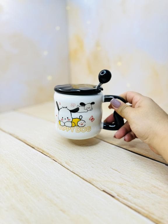 ماگ فانتزی دسته قلبی سگ شاد HAPPY DOG کد 3155 — تصویر ۳