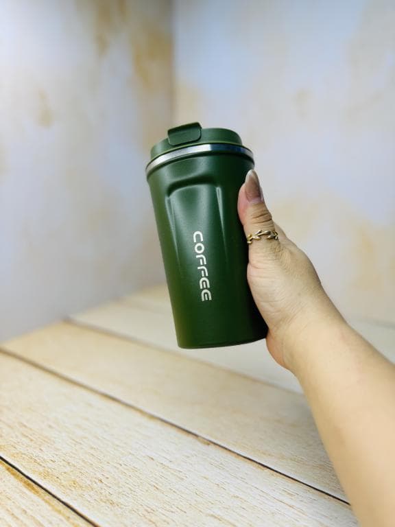 تراول ماگ بدنه پلاستیکی کافی coffee حجم 500 میل کد 3147 — تصویر ۴