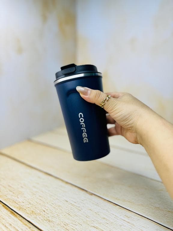تراول ماگ بدنه پلاستیکی کافی coffee حجم 500 میل کد 3147 — تصویر ۷