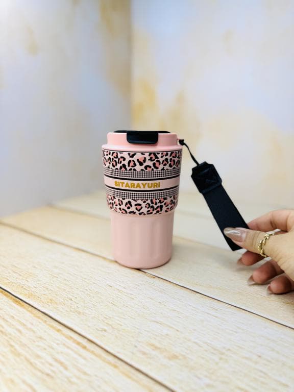 تراول ماگ طرح دار پلنگی 360 میل سیتارا SITARAYURI کد 3146 — تصویر ۴