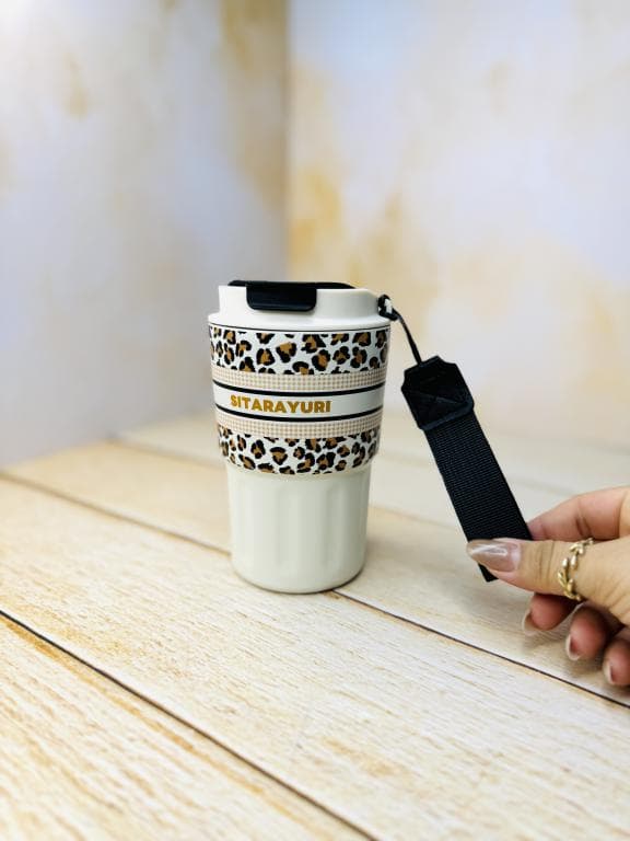 تراول ماگ طرح دار پلنگی 360 میل سیتارا SITARAYURI کد 3146 — تصویر ۶