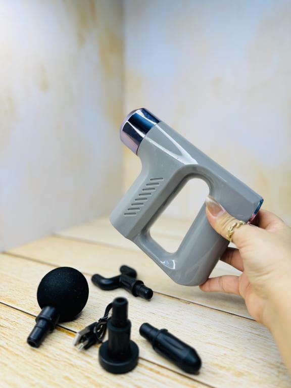 ماساژور تفنگی شارژی FASCIAL GUN KH-740 کد 3143 — تصویر ۵