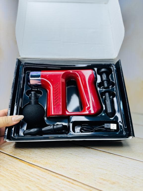ماساژور تفنگی شارژی FASCIAL GUN KH-740 کد 3143 — تصویر ۴